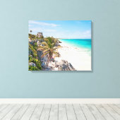 Tulum Beach Leinwanddruck (Insitu (Holzboden))