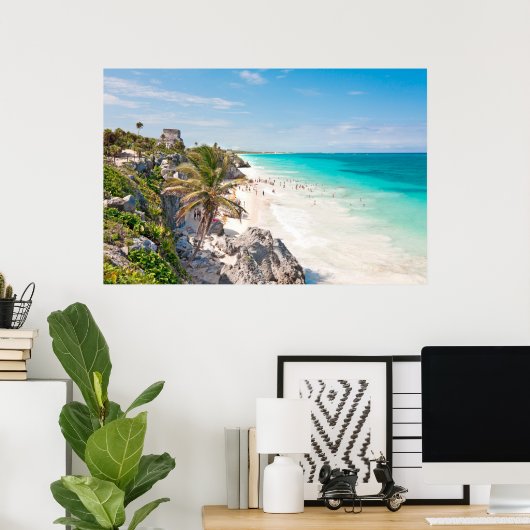 Tulum Beach Poster (Heimbüro)
