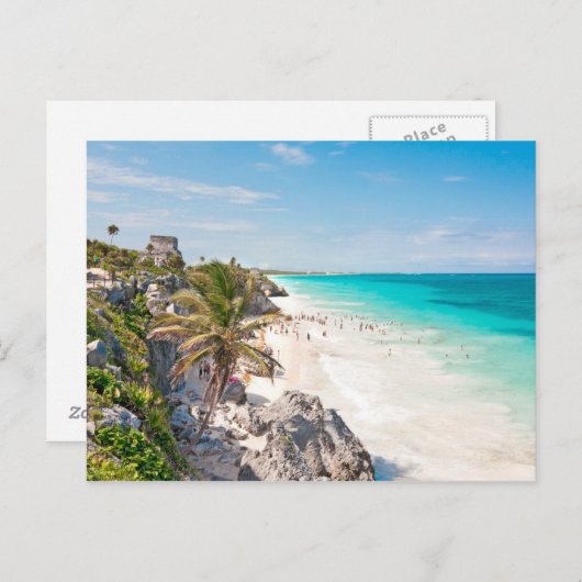 Tulum Beach Postkarte (Vorne/Hinten)
