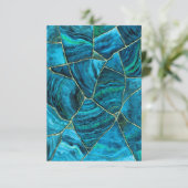 Tulum Cenote Turquoise Marble Dankeskarte (Stehend Vorderseite)