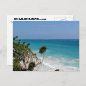 Tulum Cliffs Postcard Postkarte (Vorne/Hinten)