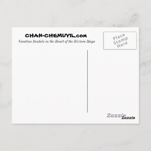 Tulum Cliffs Postcard Postkarte (Rückseite)