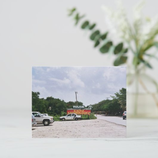 Tulum (entrada rivera maya) postkarte (Stehend Vorderseite)