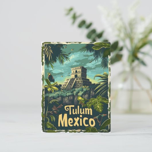 Tulum Jungle Postkarte (Stehend Vorderseite)