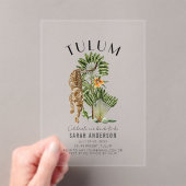 Tulum Leopard Bachelorette Wochenende Acryleinladungen (Insitu (Handheld))