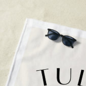 Tulum Leopard Tropical Bachelorette Strandtuch (Beispiel)