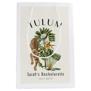 Tulum Leopard Trpopical Junggesellinnen-Abschiedsw Mittlere Geschenktüte
