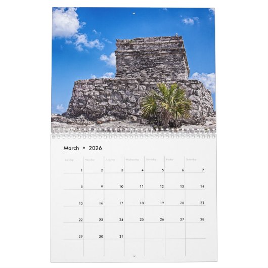 Tulum-Maya-Pyramiden-Kalender Kalender (Mär 2026)