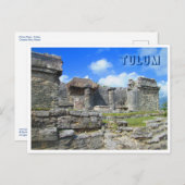 Tulum - Maya Ruins Postcard Postkarte (Vorne/Hinten)