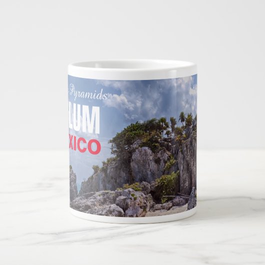 Tulum Mayan Pyramids Jumbo-Tasse (Vorderseite)