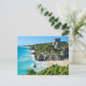 Tulum Mayan Ruins Postkarte (Stehend Vorderseite)