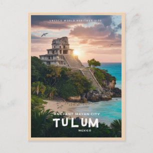 Tulum Mayan Ruins Postkarte