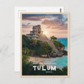 Tulum Mayan Ruins Postkarte (Vorne/Hinten)