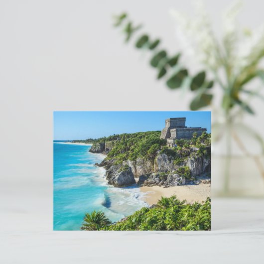 Tulum Mayan Ruins Postkarte (Stehend Vorderseite)