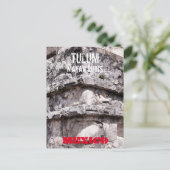 Tulum Mayan Temple Mexico Postcard Feiertagspostkarte (Stehend Vorderseite)