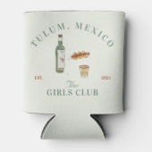 Tulum Mexico Girls Club Can Cooler Dosenkühler (Vorderseite)