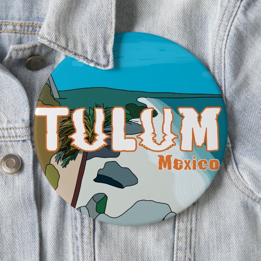 Tulum Mexico Großartige Geschenkidee Button (Beispiel)