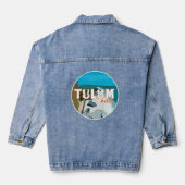 Tulum Mexico Großartige Geschenkidee Jeansjacke (Rückseite)
