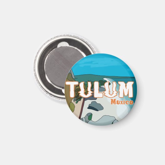 Tulum Mexico Großartige Geschenkidee Magnet (Vorderseite/Rückseite)