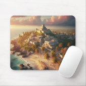 Tulum Mexico Landscape Vintage Reise Mousepad (Mit Mouse)