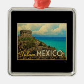 Tulum Mexico Ornament Aus Metall (Vorne)