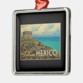 Tulum Mexico Ornament Aus Metall (Links)