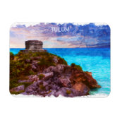 Tulum Mexico Panorama View Magnet (Horizontal)