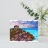 Tulum Mexico Panorama View Postkarte (Stehend Vorderseite)