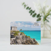 Tulum Mexico Postcard Postkarte (Stehend Vorderseite)