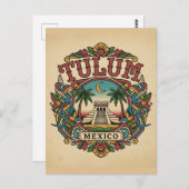 Tulum Mexico Postkarte (Vorne/Hinten)
