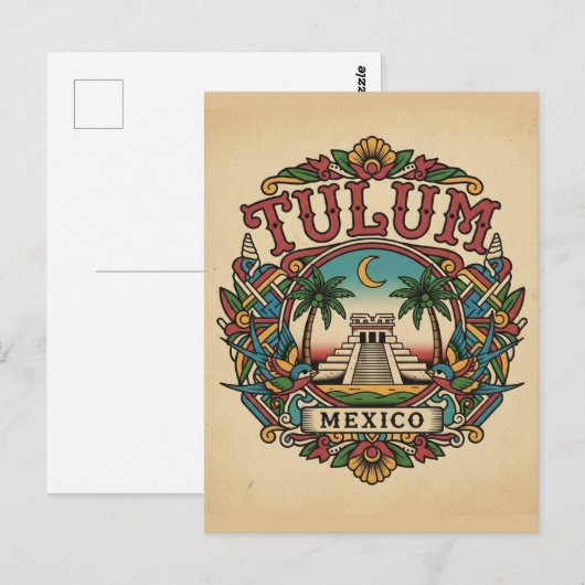 Tulum Mexico Postkarte (Vorne/Hinten)