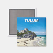 Tulum Mexico Reise Magnet (Vorderseite/Rückseite)