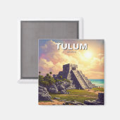 Tulum Mexico Reise Magnet (Vorderseite/Rückseite)