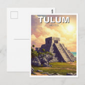 Tulum Mexico Reise Postkarte (Vorne/Hinten)