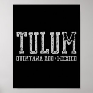 Tulum Mexico - Reisen Maya Ruins Strände Vintag Poster