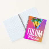 Tulum Mexico Retro Reiseplakat. Notizblock (Innenseite)