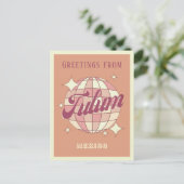 Tulum Mexico Retro Vintages Party Postkarte (Stehend Vorderseite)