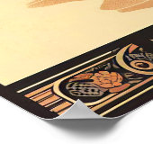 Tulum Mexico Vintage Travel Poster (Ecke)