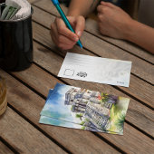 Tulum Mexico Watercolor Einladung