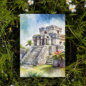 Tulum Mexico Watercolor Einladung