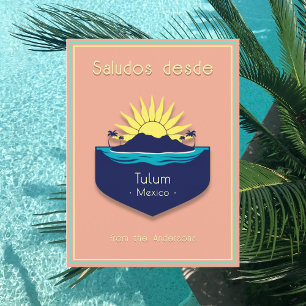 Tulum Mexico Yukatán Urlaub Postcard Postkarte