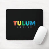 Tulum Mexiko Farbige Maya-Stammes-Erinnerung Junge Mousepad (Mit Mouse)