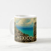 Tulum Mexiko Kaffeetasse (Vorderseite Links)