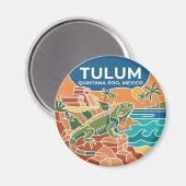 Tulum Mexiko Magnet (Vorderseite/Rückseite)