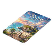 Tulum Mexiko Magnet (Linke Seite)