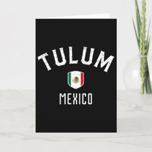 Tulum Mexiko - Mexikanische Flagge Tulum T-Shirt Karte