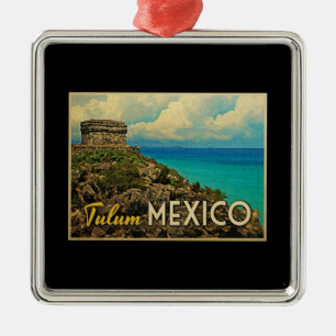 Tulum Mexiko Ornament Aus Metall