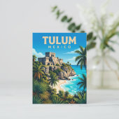 Tulum Mexiko Postkarte (Stehend Vorderseite)