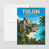 Tulum Mexiko Postkarte (Vorne/Hinten)
