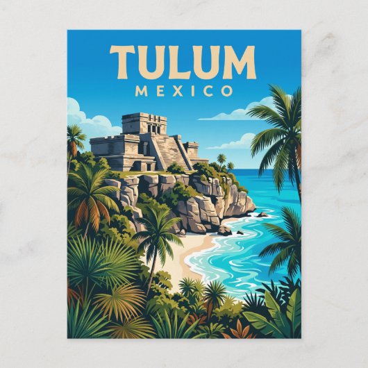 Tulum Mexiko Postkarte (Vorderseite)